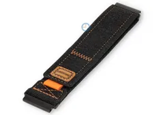 Black denim-style wrist strap - 22mm - hook-and-loop