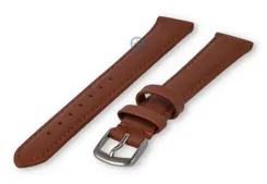 XL watch strap smooth leather - 14mm - rust-brown