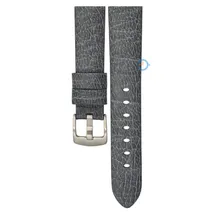 Vegan apple fiber watch strap: 24mm dark-grey