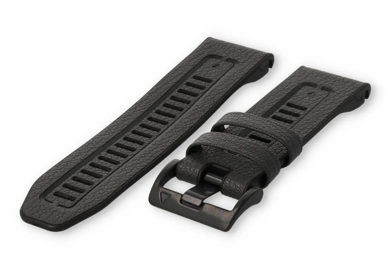 Garmin Fenix 5/6/7 watch band leather - Darkgrey