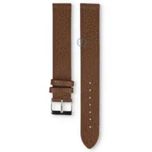 Extra long watch strap leather 18/18 darkbrown