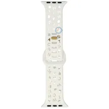Letter Silicon strap - Apple Watch 45mm - White
