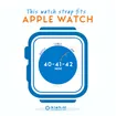 Apple Uhrenarmband croco Leder weiß - 44/45/46/49mm
