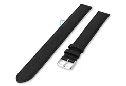 XXXL watch strap (250mm) black leather - 14mm