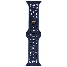 Letter Silicon strap - Apple Watch 45mm - Dark-Blue