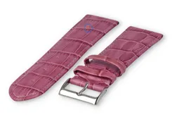 Basic croco watch strap XL - 24mm - blackberry