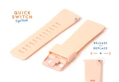 Watchstrap 23mm silione pink
