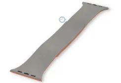 Bicolor Apple strap - grey/orange pebble - 41mm