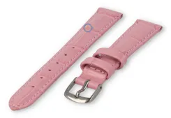 Small leather watch strap - 14mm - pink