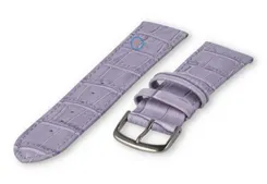 Licht opgevuld horlogebandje - 22mm - lavendel
