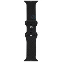 Silikon Flechtarmband - Apple Watch 45mm - schwarz