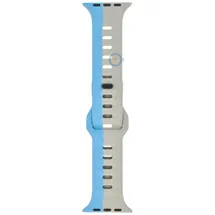 Silikon Uhrenarmband Apple Watch 45mm - grau blau