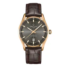 Certina Band C0294073608100A 21/18mm braun Leder ohne Schließe
