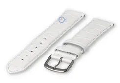 Lightly padded XL watch strap - 22mm - white