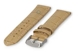Strong calfskin watch strap - 22mm - sand
