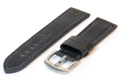 Vintage grey watchstrap 20mm leather