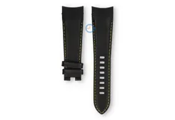 Edox Chronorally 38001 Uhrenarmband Schwarz/Gelb