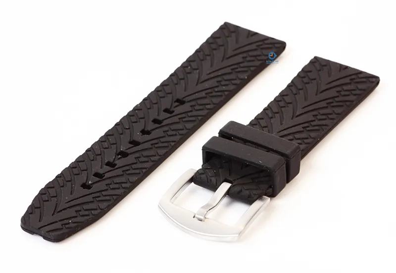 Waterproof watch band - 24mm black