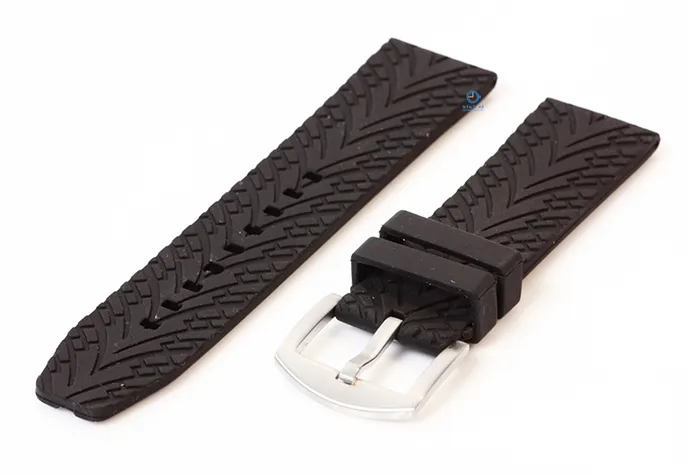 Waterproof watch band - 24mm black