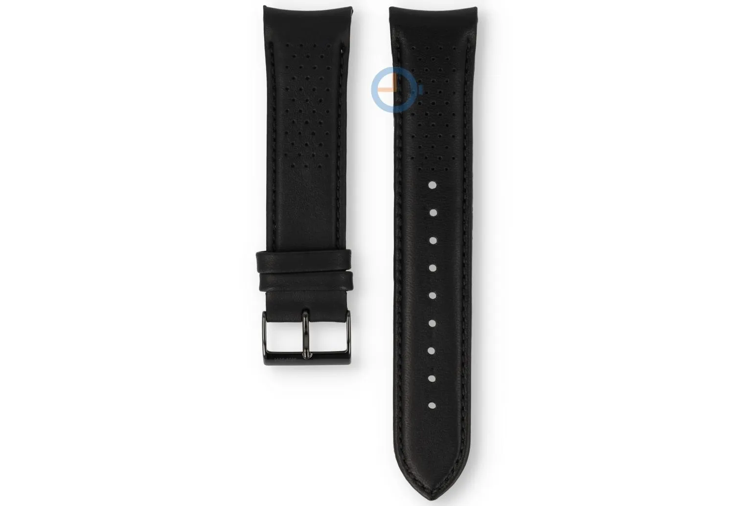Hugo Boss 22mm gelochtes Uhrenarmband - schwarz