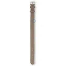 One-piece leather strap - 16mm - taupe