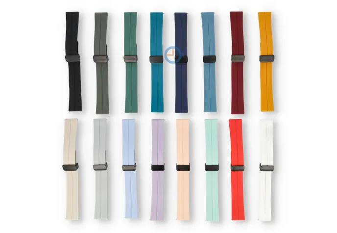 Durable silicone strap 18mm - pale pink