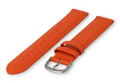 XL watch strap smooth leather - 18mm - orange