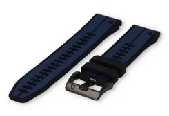 Garmin Fenix 7 watch band rubber - black/Darkblue