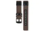 Coros Pace PRO horlogeband - nylon/leer - 22mm bruin