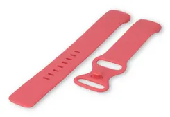 Fitbit Charge 5 watch band rubber - pink (Size: L)