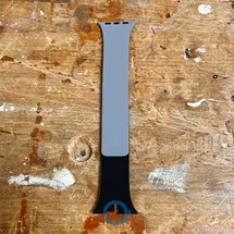 Bicolor Apple bandje - grijs/zwart pebble - 41mm