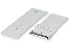 Deluxe croco watch strap - 40mm - white