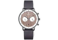 Kerbholz Uhrenarmband Herbert Greywood / Midnight Black