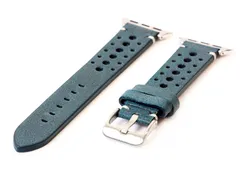 Apple Uhrenarmband perforiertes Leder grün - 38/40/41/42mm