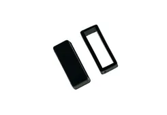 Horlogeband lug 22mm zwart rubber