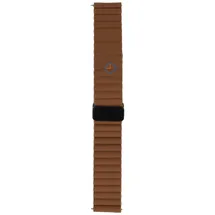 Magnetic leatherstrap - 18mm - Brown