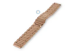 16mm steel linked strap matt - roségold