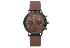 Kerbholz Uhrenarmband Herbert Walnut Black Tobacco