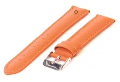 Watchstrap 18mm orange calf leather
