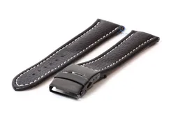 Gisoni watchstrap 20mm black calf leather