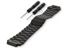 Stainless steel strap for Garmin Forerunner 225 - black