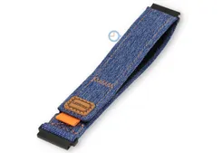 Blue denim-style wrist strap - 20mm - hook-and-loop