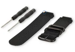 Universal watch strap for Garmin Forerunner 235 - 22mm black nylon