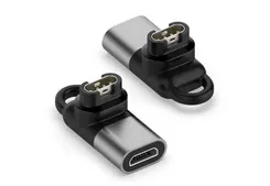 Mini charging adapter Micro-USB for Garmin - silver