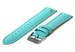 Horlogeband 20mm - Tiffany Blue leer