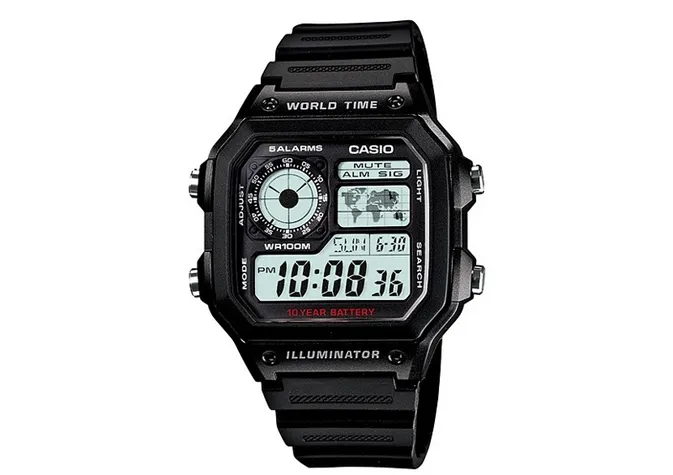 Casio Uhrenarmband AE-1200WH-1AV