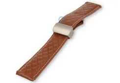 Magnetic watch strap luxury leather - 18mm - Brown