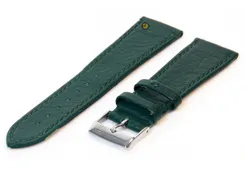 Watchstrap 22mm darkgreen buffalo leather