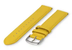 XL watch strap smooth leather - 22mm - yellow