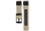 Coros Pace PRO horlogeband - nylon/leer - 22mm beige